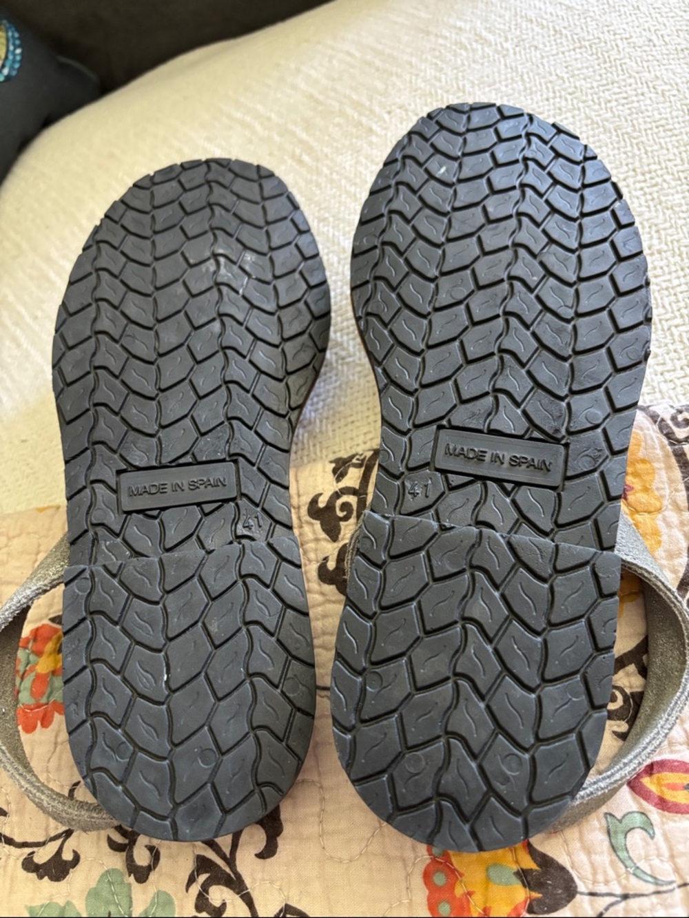 Jeffrey Campbell Pewter Ibiza Slingback Sandals Size EU 41 Made In Spain - Picture 7 of 13
